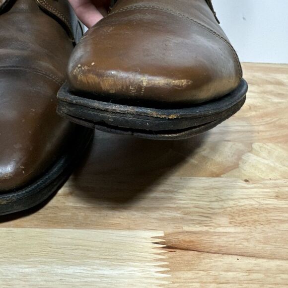 Gucci Boot Men’s Size 10 E Brown Leather Cap Toe Military Classic Ankle Tom Ford - Picture 4 of 11